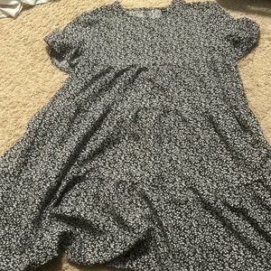 Black and white floral dress - little big